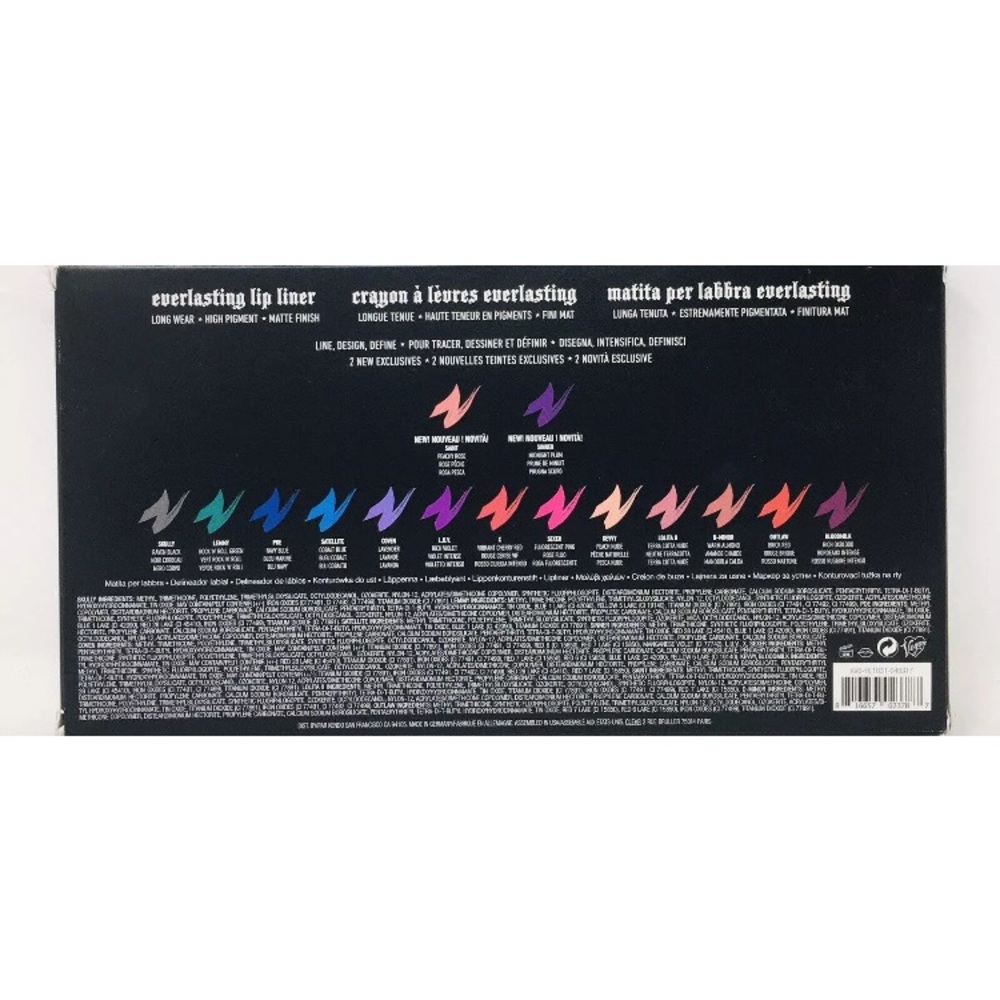 Kat Von D Everlasting Obsession Collector’s Set of 15 Lip Liners NEW/NIB